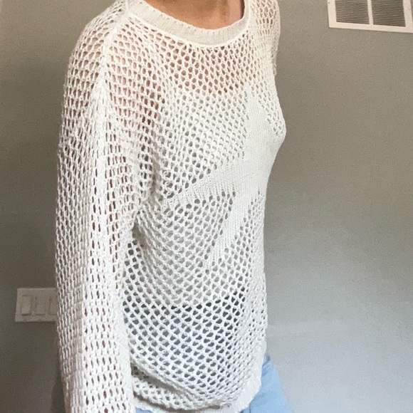 Star pattern crochet hollow sweater - Picture 5 of 8